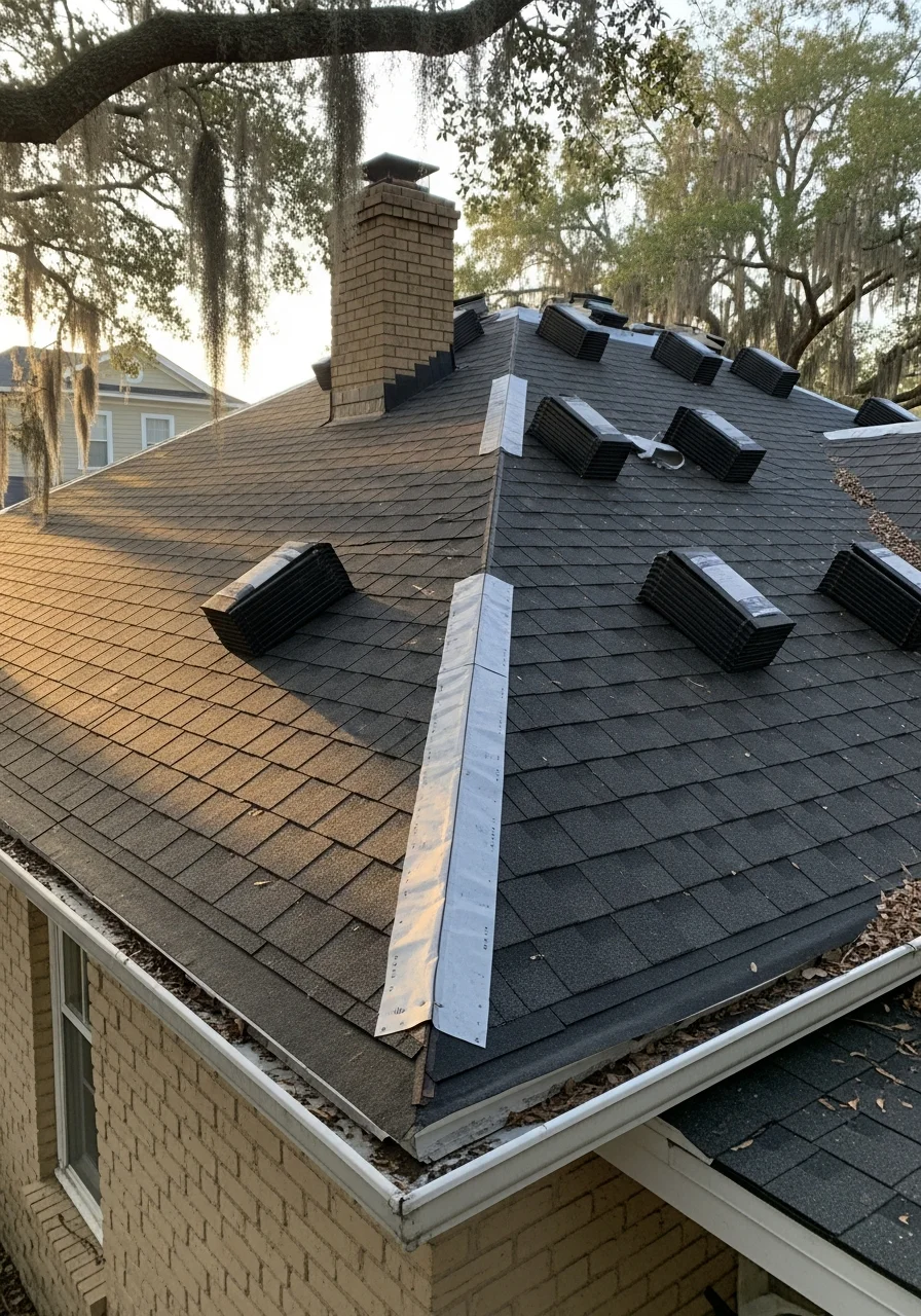 Professional work detail on a Nassau County home showing craftsmanship and care.